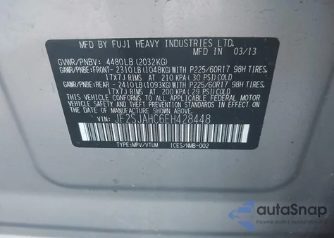 2014 Subaru Forester 2.5I Limited z USA, uszkodzony, nr VIN JF2SJAHC6EH428448